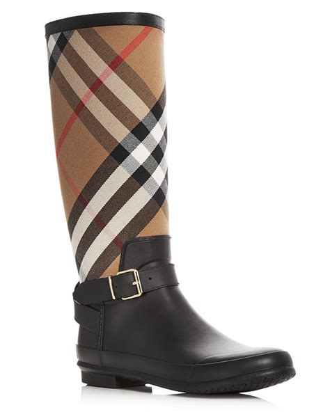 burberry women's simeon signature check rain boots|Burberry Women's Simeon Vintage Check Rain Boots.